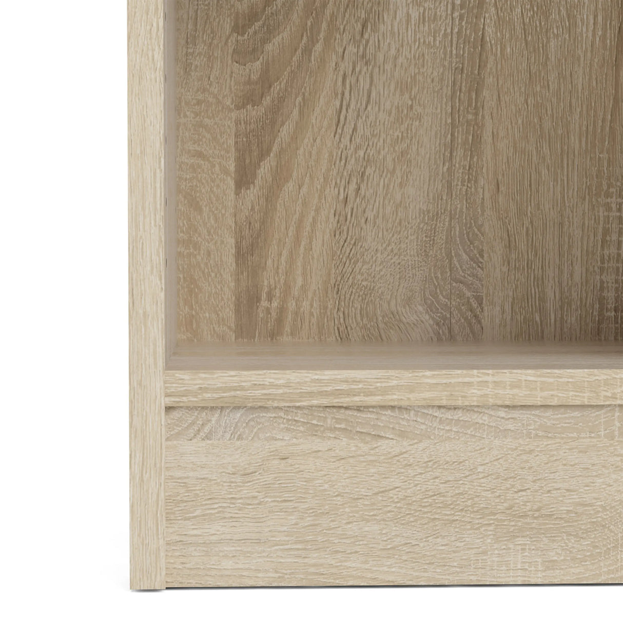 Basic Tall Narrow 4 Shelf Bookcase in Oak