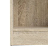 Basic Tall Narrow 4 Shelf Bookcase in Oak