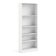 Basic Tall Wide Bookcase 4 Shelves in White