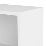 Basic Tall Wide Bookcase 4 Shelves in White