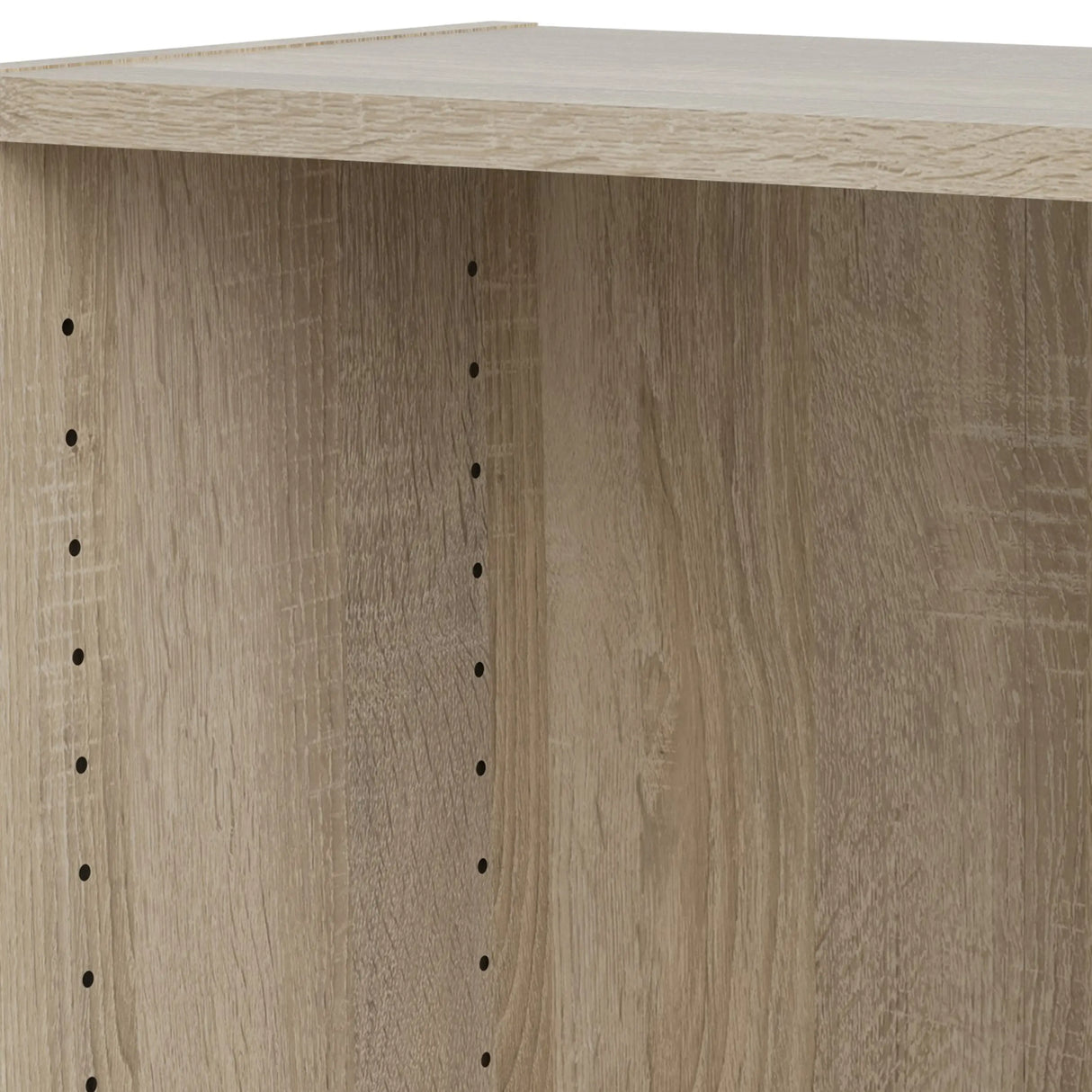 Basic Tall Wide 4 Shelf Bookcase in Oak