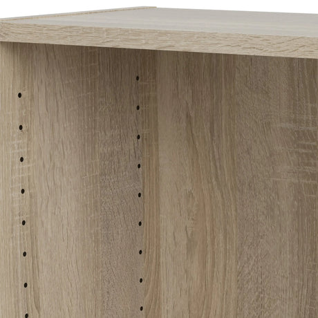 Basic Tall Wide 4 Shelf Bookcase in Oak