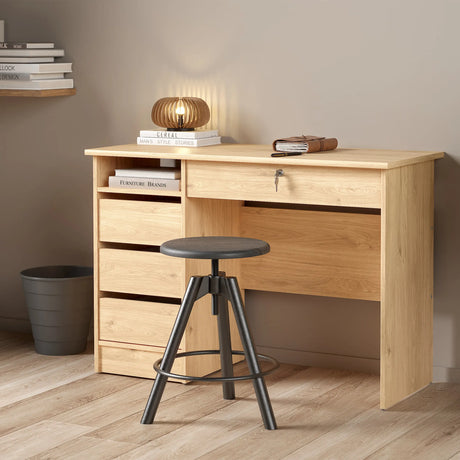 Function Plus 4 Drawer Desk in Oak