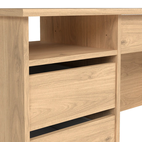 Function Plus 4 Drawer Desk in Oak