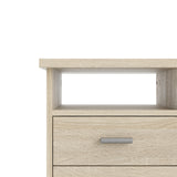 Function Plus Desk Oak 4 Drawers