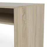 Function Plus Desk White and Oak with Drawer and Cupboard