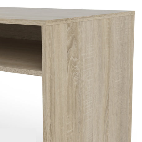 Function Plus Desk White and Oak with Drawer and Cupboard