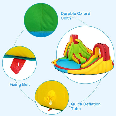 Inflatable Water Slide Jumping Castle with Two Slides Trampoline
