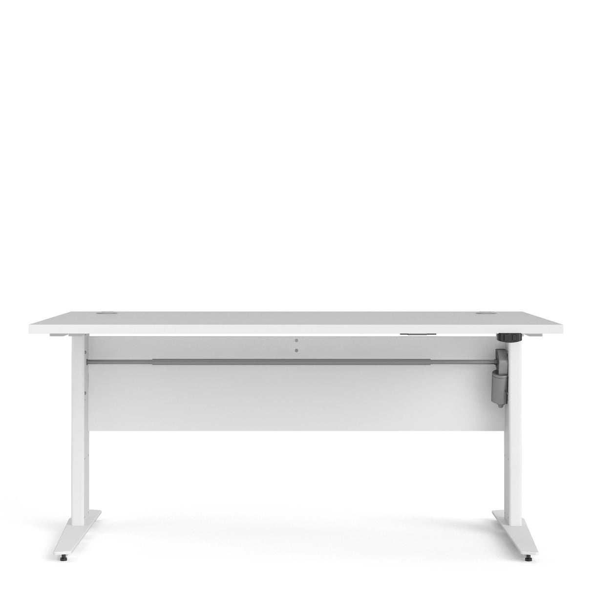 Prima Desk 150cm in White with Height Adjustable Electric Legs (White)