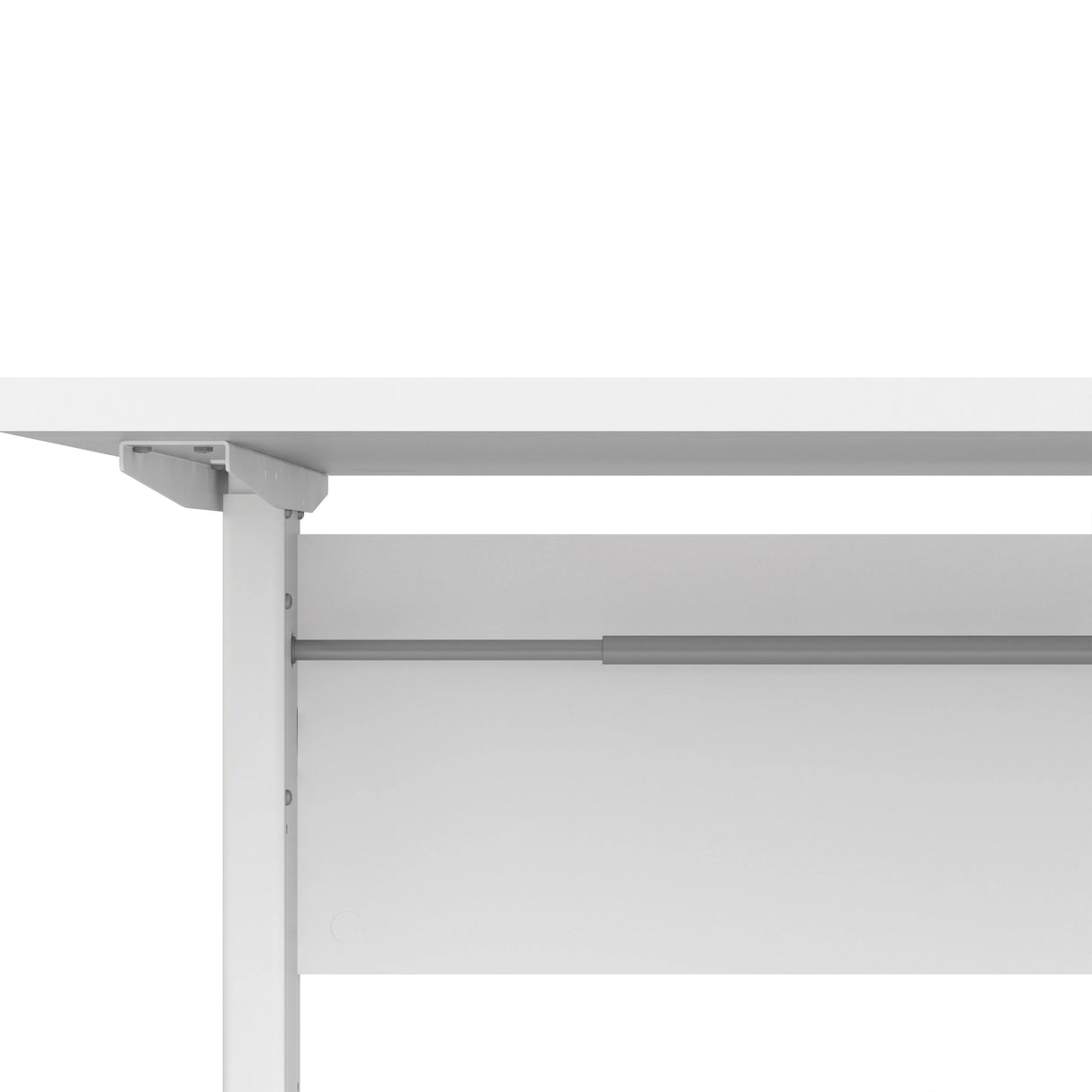 Prima Desk 150cm in White with Height Adjustable Electric Legs (White)
