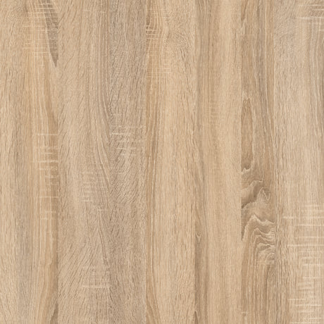 Prima Desk 150 cm in Oak with Silver grey steel legs