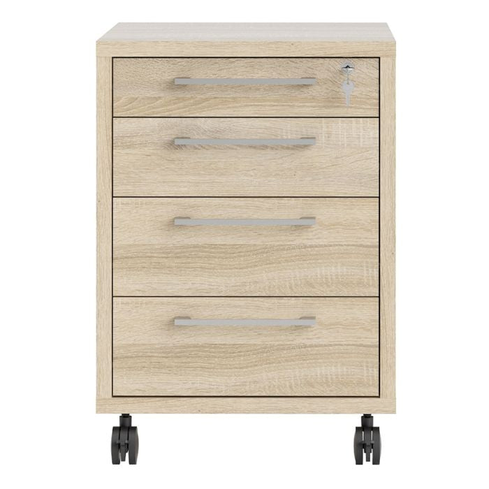 Prima Mobile Cabinet in Oak