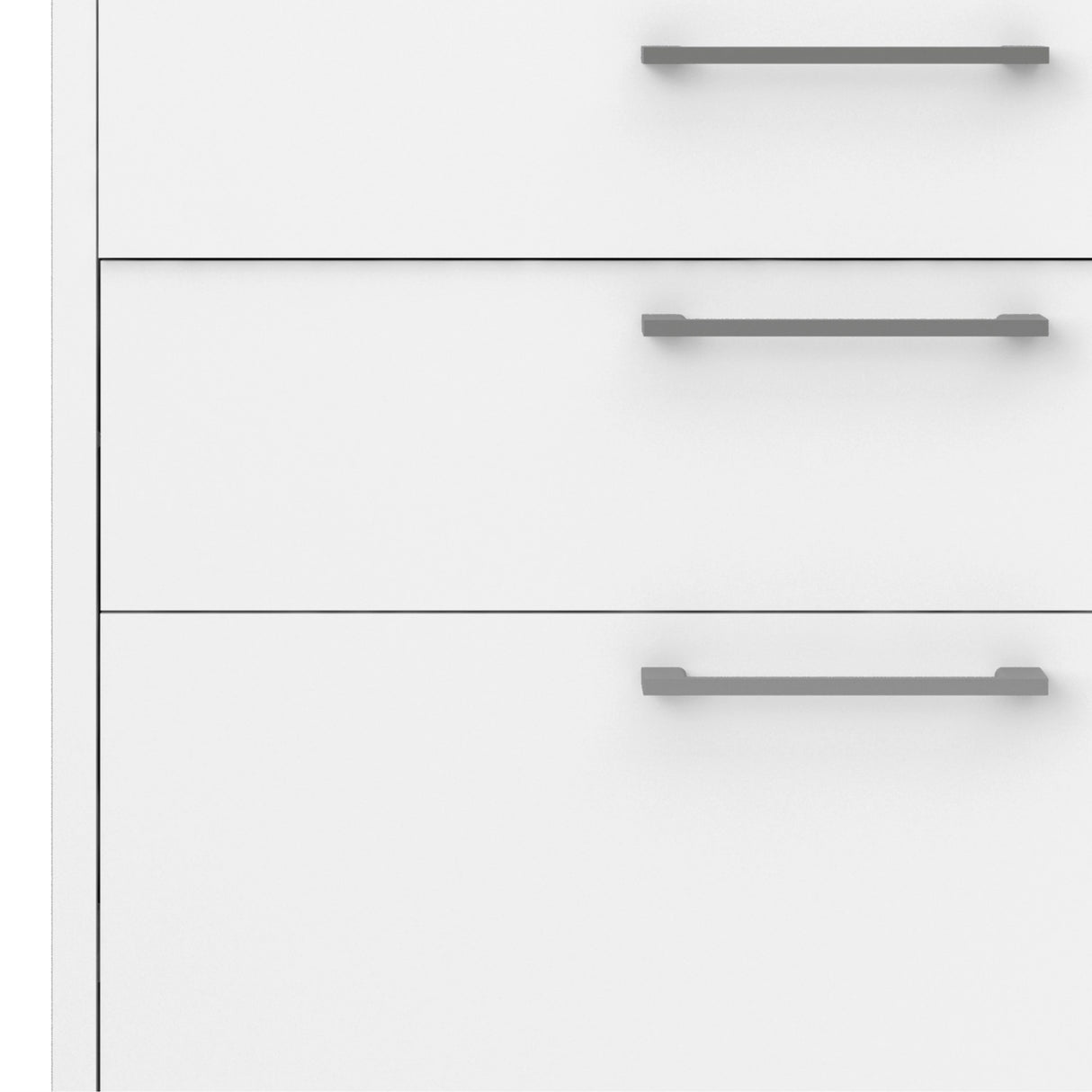 Prima Bookcase with Drawers and File Storage in White