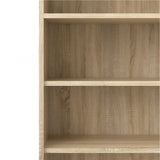 Prima Bookcase 3 Shelves with 2 Drawers 2 Doors in Oak