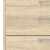 Prima Bookcase 2 Shelves With 2 Drawers + 2 File Drawers In Oak
