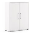 Prima Bookcase with 2 Shelves and 2 Doors in White