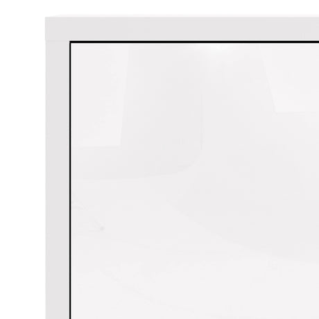 Prima Bookcase with 2 Shelves and 2 Doors in White