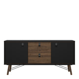 Ry Sideboard 2 doors + 2 drawers in Matt Black Walnut