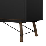 Ry Sideboard 2 doors + 2 drawers in Matt Black Walnut