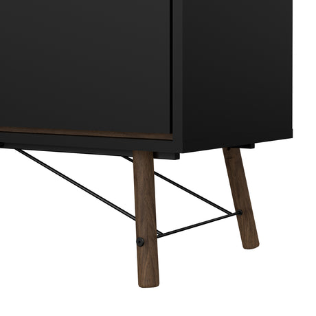 Ry Sideboard 2 doors + 2 drawers in Matt Black Walnut