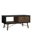 Ry Coffee Table with Drawer in Matt Black Walnut