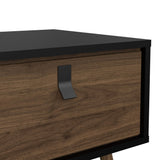 Ry Coffee Table with Drawer in Matt Black Walnut