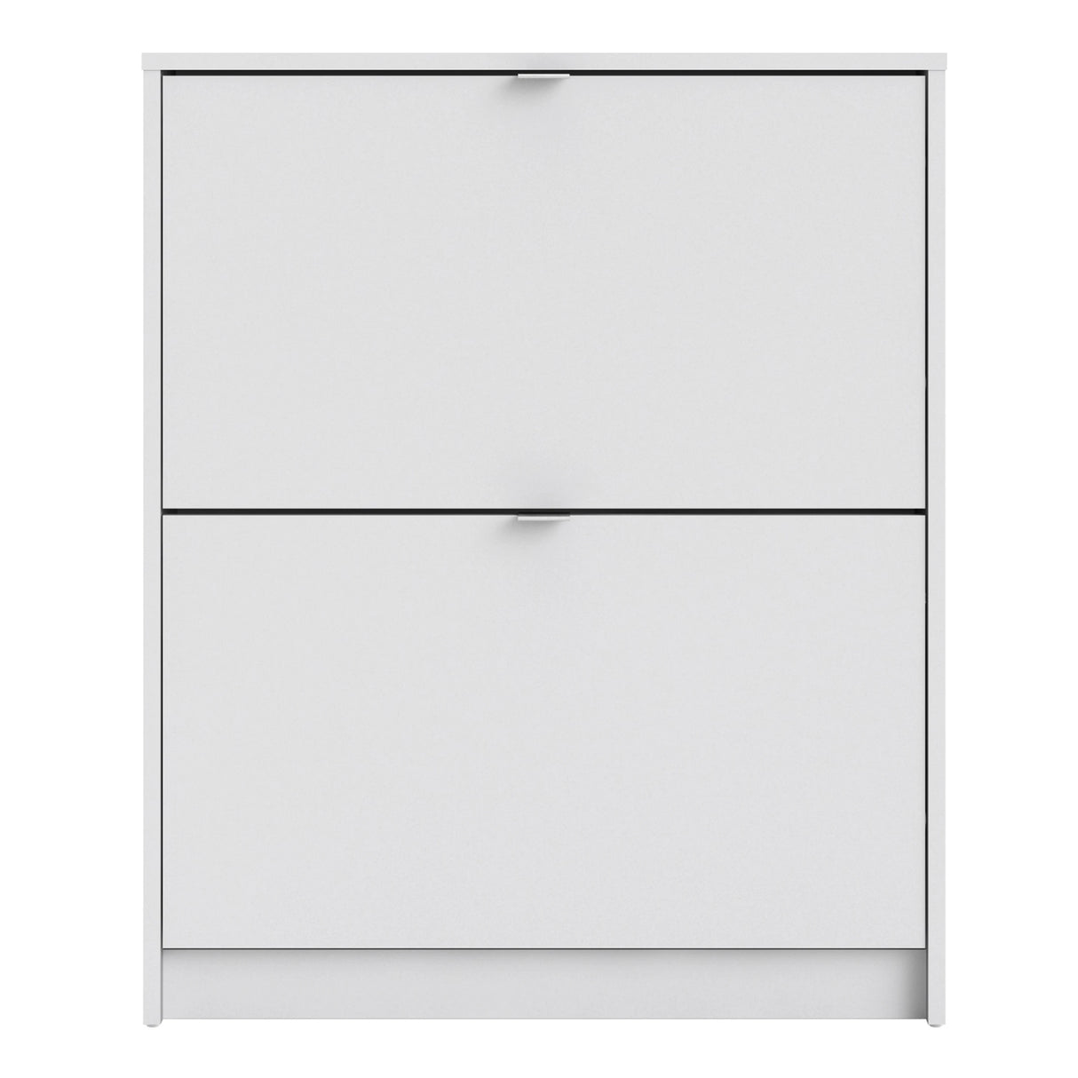 Shoes Cabinet with 2 Flip Down Doors in White