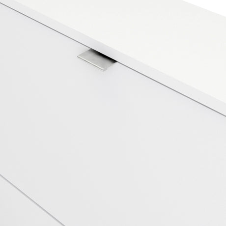 Shoes Cabinet with 2 Flip Down Doors in White