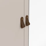 Barcelona Wardrobe with 2 Doors + 1 Mirror Door + 2 Drawers in Cashmere
