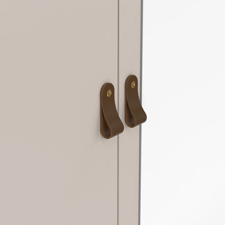 Barcelona Wardrobe with 2 Doors + 1 Mirror Door + 2 Drawers in Cashmere