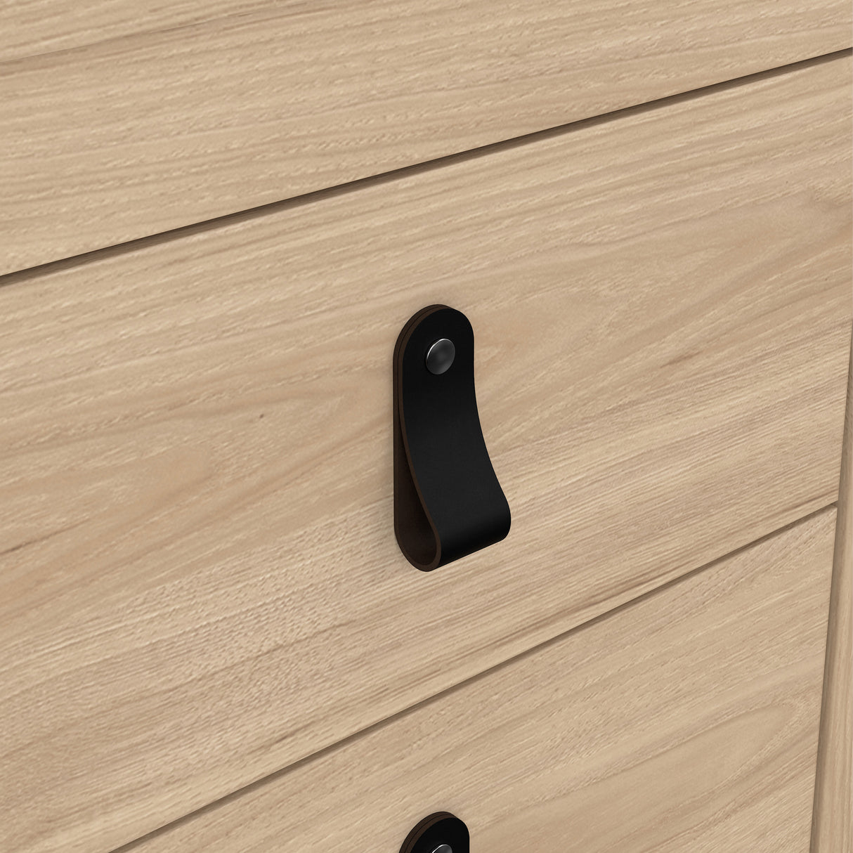 Barcelona Bedside Table 2 drawers in Jackson Hickory Oak