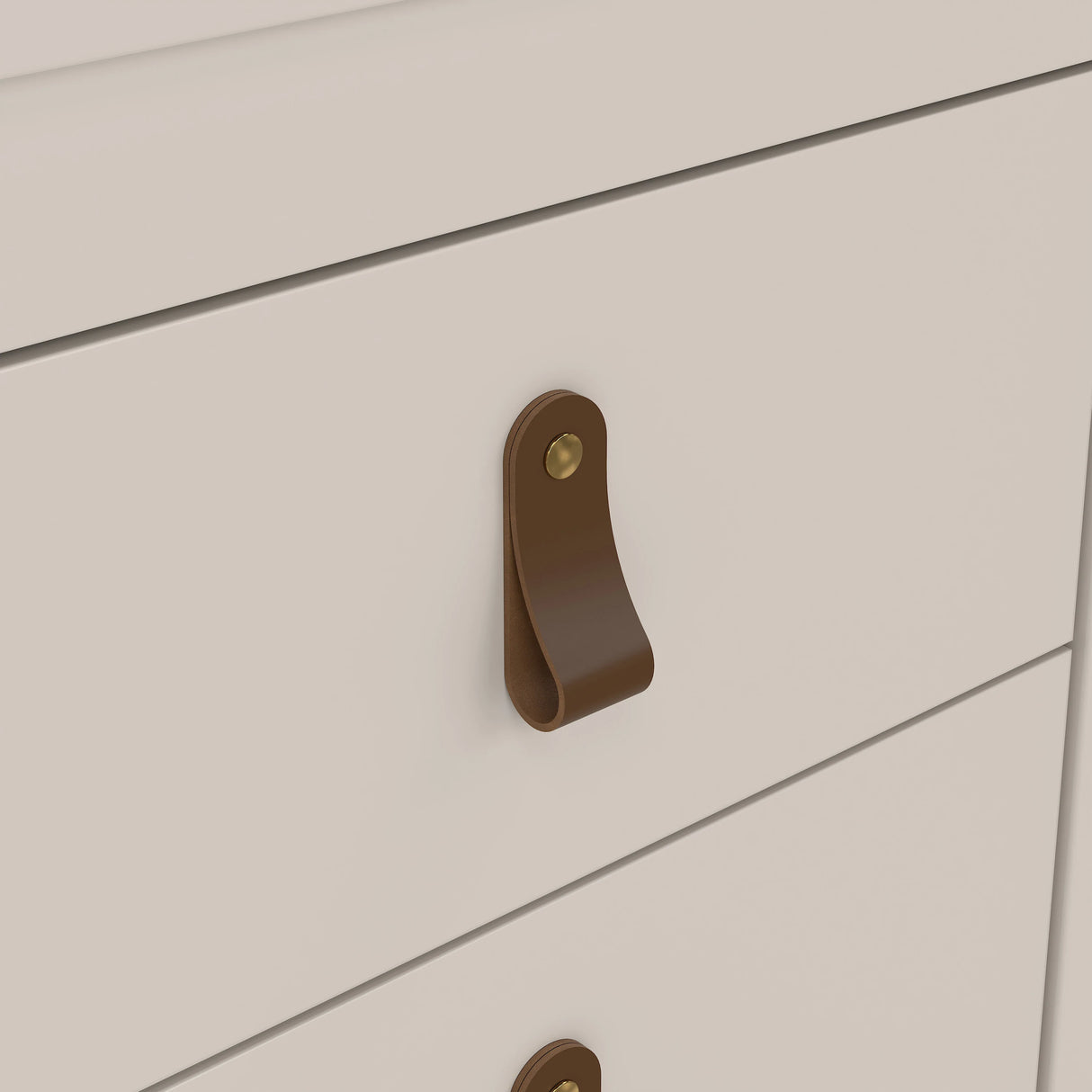 Barcelona Bedside Table 2 Drawers in Cashmere