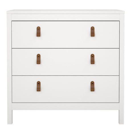 Barcelona Chest 3 Drawers in White