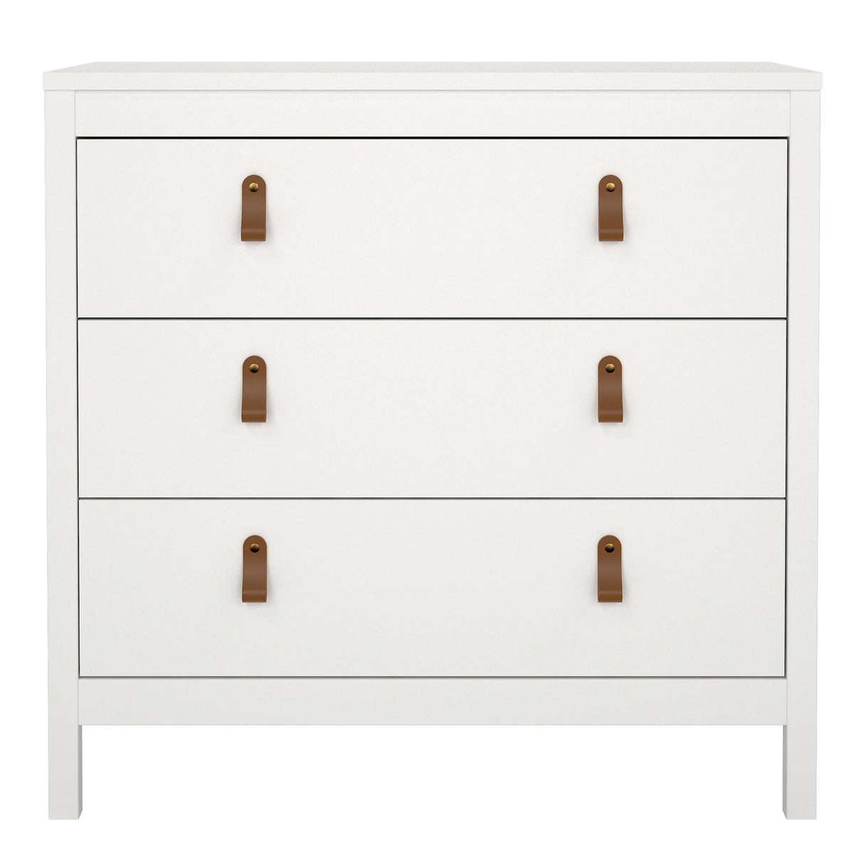 Barcelona Chest 3 Drawers in White