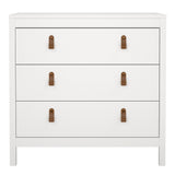 Barcelona Chest 3 Drawers in White