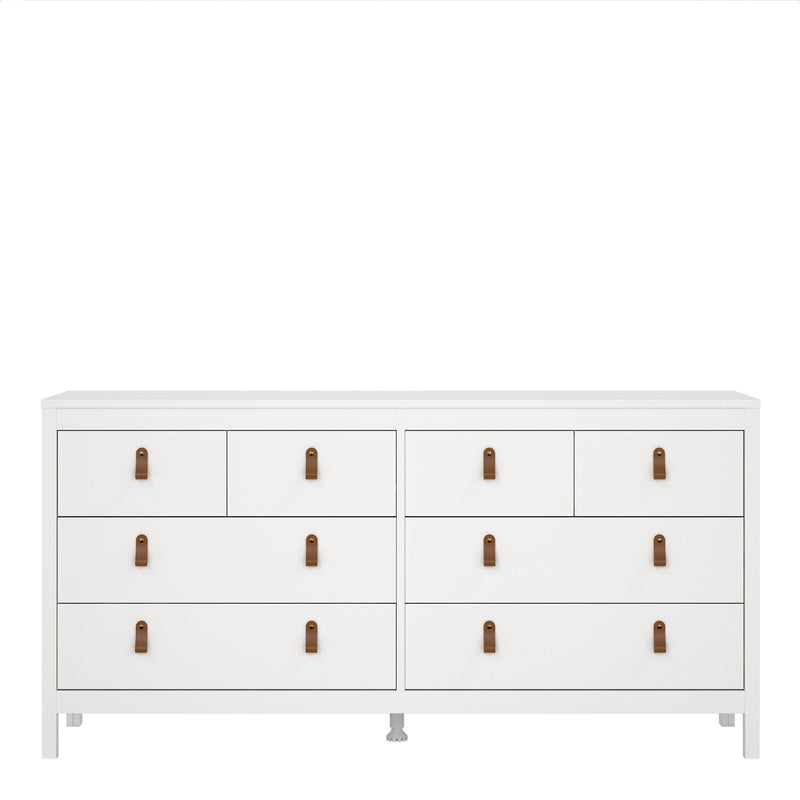 Barcelona Double Dresser 4+4 Drawers in White