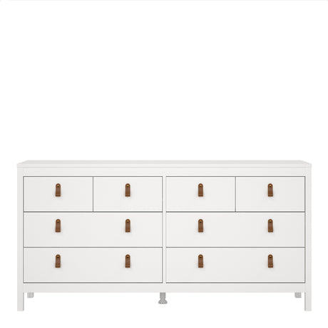 Barcelona Double Dresser 4+4 Drawers in White