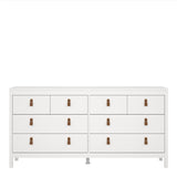 Barcelona Double Dresser 4+4 Drawers in White