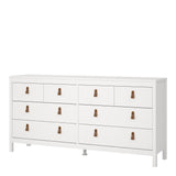 Barcelona Double Dresser 4+4 Drawers in White