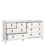 Barcelona Double Dresser 4+4 Drawers in White