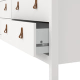 Barcelona Double Dresser 4+4 Drawers in White