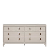 Barcelona Double Dresser 4+4 Drawers in Cashmere