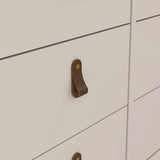 Barcelona Double Dresser 4+4 Drawers in Cashmere