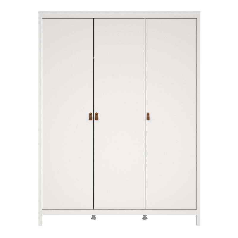 Barcelona Wardrobe with 3 Doors in White