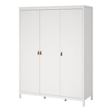 Barcelona Wardrobe with 3 Doors in White