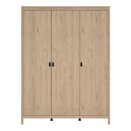 Barcelona Wardrobe with 3 Doors in Jackson Hickory Oak