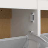 Barcelona Shoe Cabinet 4 Flip Down Doors in White