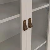 Barcelona China Cabinet 2 Glass Doors with 3 Drawers in Cashmere