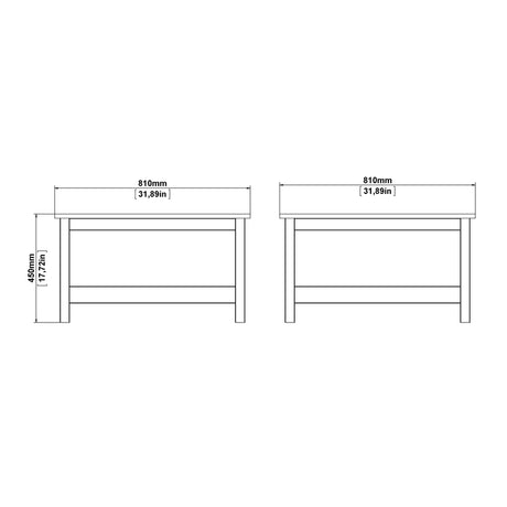Barcelona Coffee Table in Matt Black