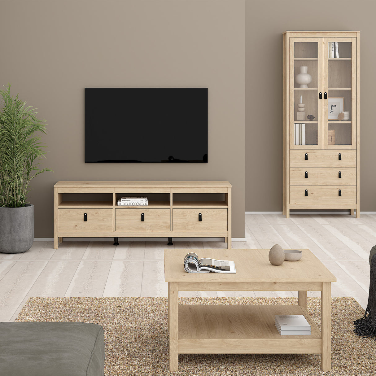 Barcelona Coffee table in Jackson Hickory Oak